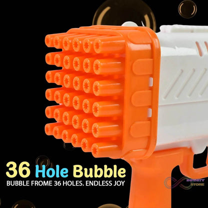 36 Holes Big Rechargeable Powerful Machine Bubble Gun Toys (1 Set) - infinityexculsivestore.com
