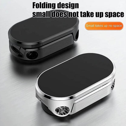 360 Degree Rotating Magnetic Car Phone Holder | Metal Folding Car Phone Holder | New Alloy Folding Magnetic Car Phone Holder (Pack of 1) - infinityexculsivestore.com