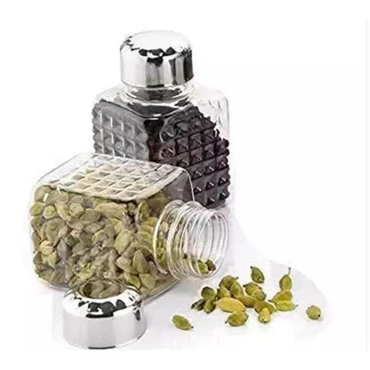 360° Revolving Spice Rack | 24-Piece Square Container Set | All-New Design for Condiments - infinityexculsivestore.com