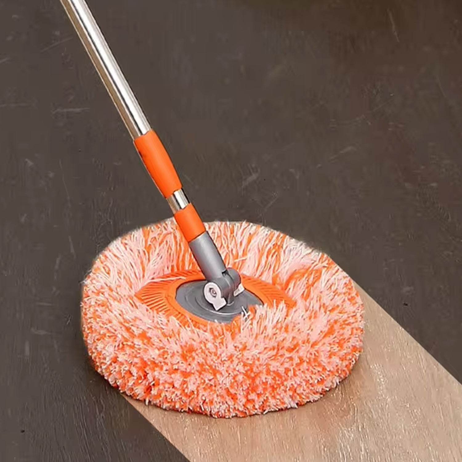 360° Rotatable Ceiling Dust Cleaning Mop Extendable Long Lightweight Handle Mop Heads Pad, Spin Scrubber for Ceiling Floor Bathroom Kitchen Tile - infinityexculsivestore.com