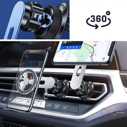 360° Rotatable & Foldable Air Vent Magnetic Phone Holder (1 Pc) - infinityexculsivestore.com