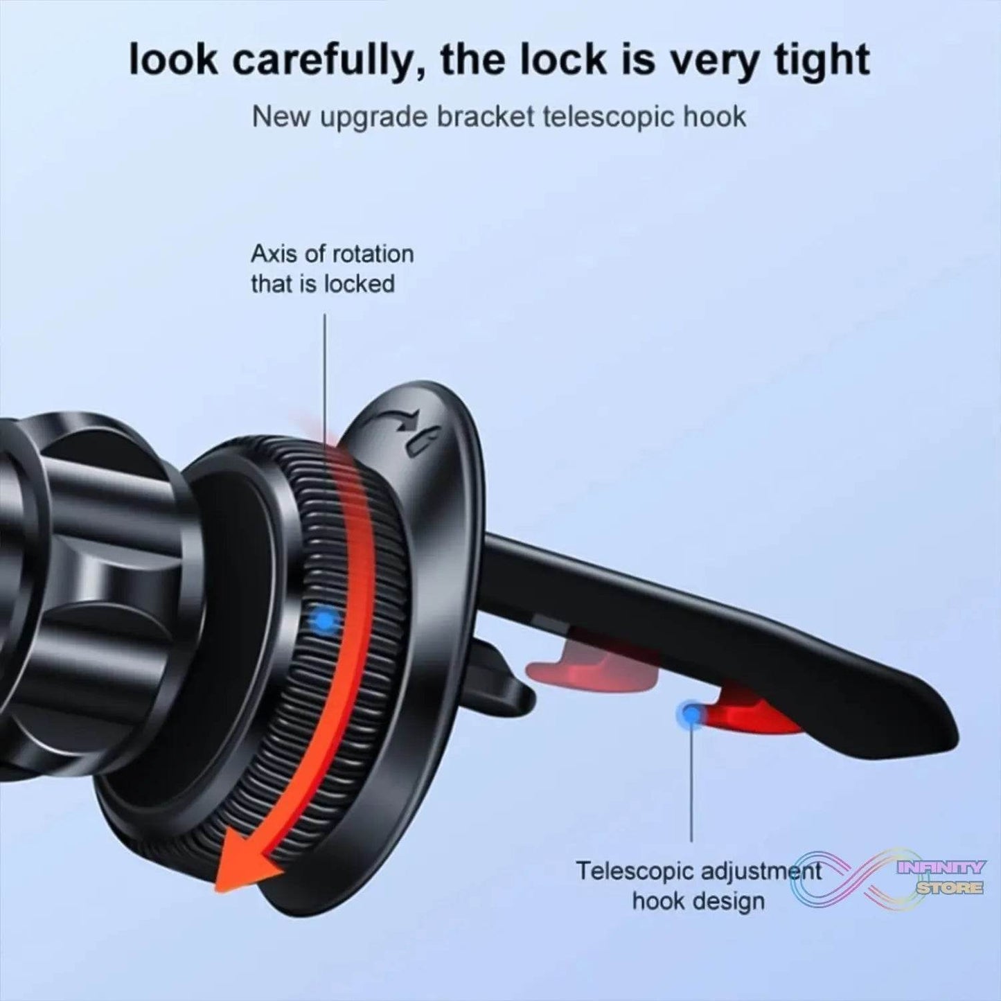360° Rotatable & Foldable Air Vent Magnetic Phone Holder (1 Pc) - infinityexculsivestore.com