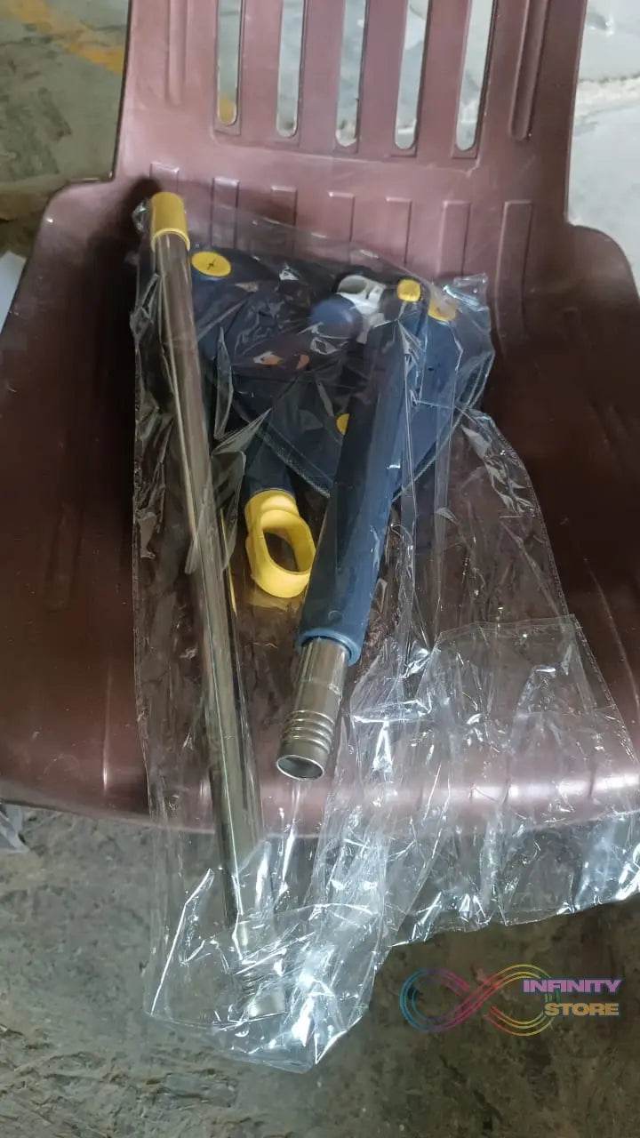 360° Rotatable Mop Triangle Mop with Long Handle (1 Pc / 113 Cm) - infinityexculsivestore.com