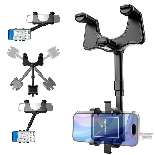 360 ° Rotating Car Rear View Mirror Phone Holder (1 Pc) - infinityexculsivestore.com