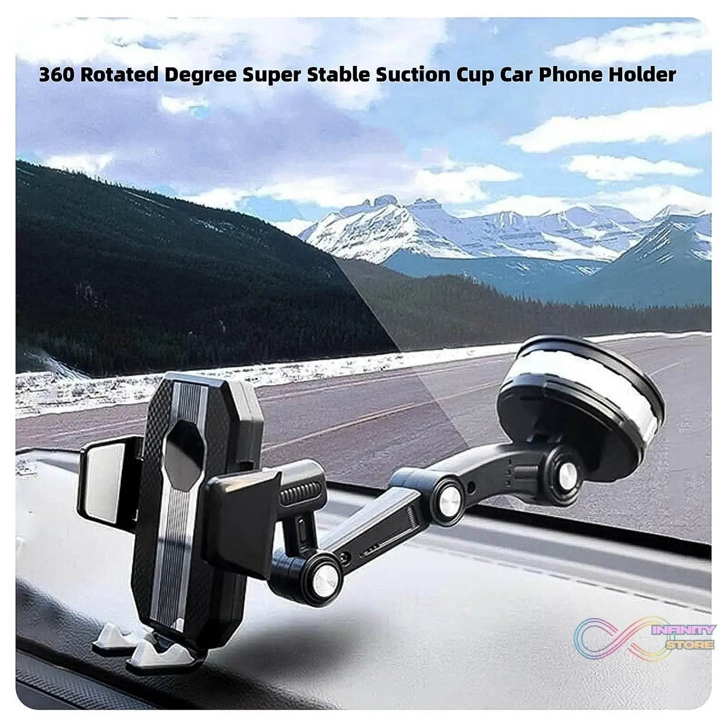 360° Rotation Car Phone Holder Mount (1 Pc) - infinityexculsivestore.com