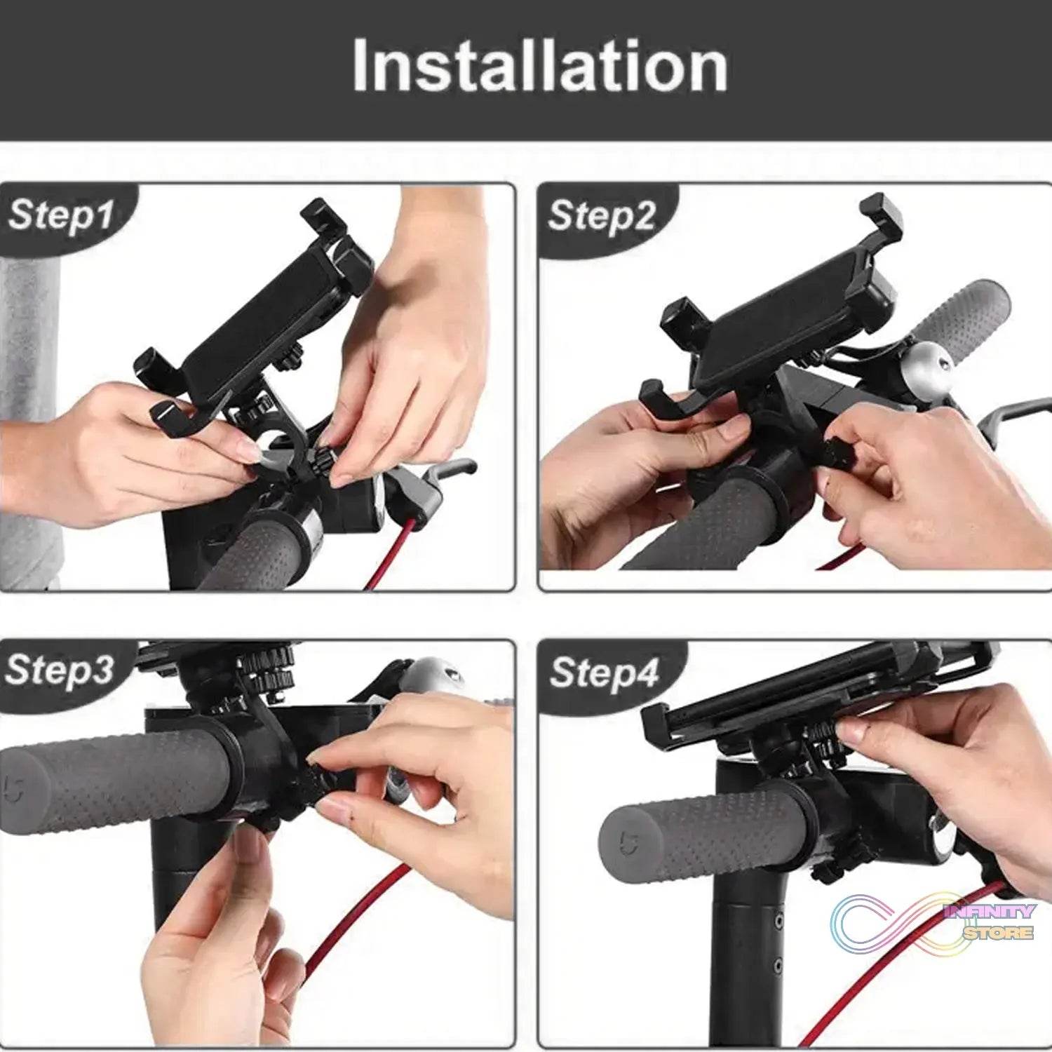 360° Rotation Phone Mount Motorbike Phone Holder (1 Pc) - infinityexculsivestore.com