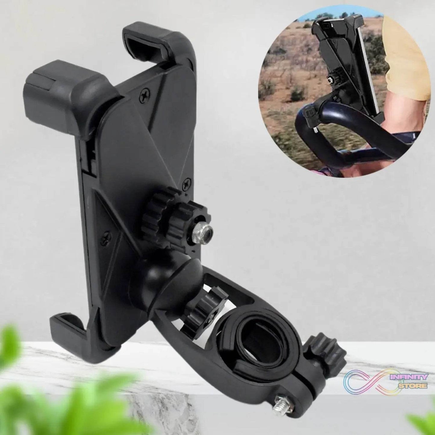 360° Rotation Phone Mount Motorbike Phone Holder (1 Pc) - infinityexculsivestore.com