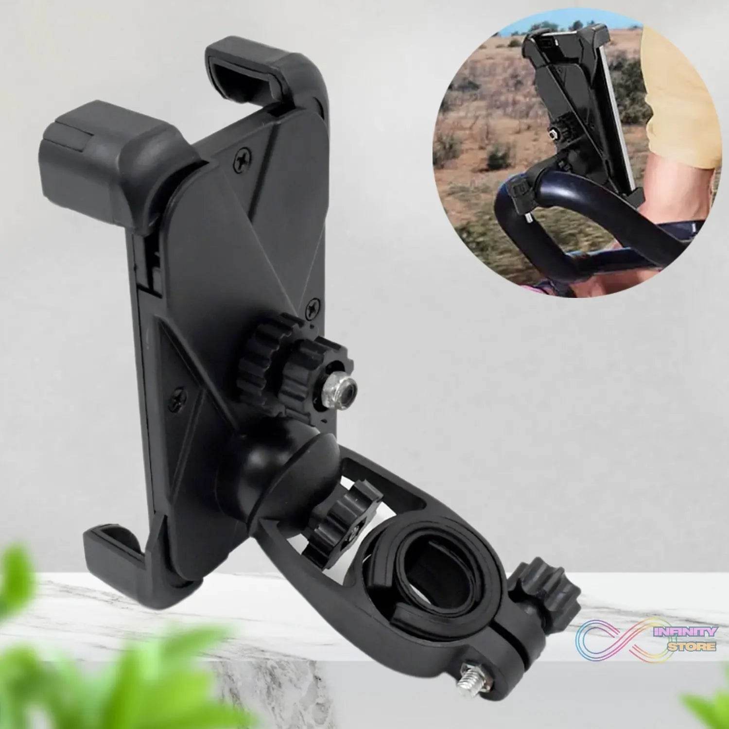 360° Rotation Phone Mount Motorbike Phone Holder (1 Pc) - infinityexculsivestore.com
