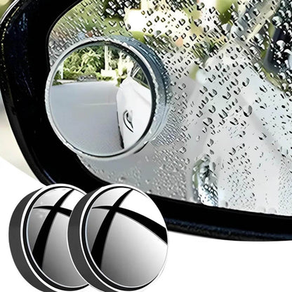 360DEGREE BLIND SPOT ROUND WIDE ANGLE ADJUSTABLE CONVEX REAR VIEW MIRROR - PACK OF 2 - infinityexculsivestore.com