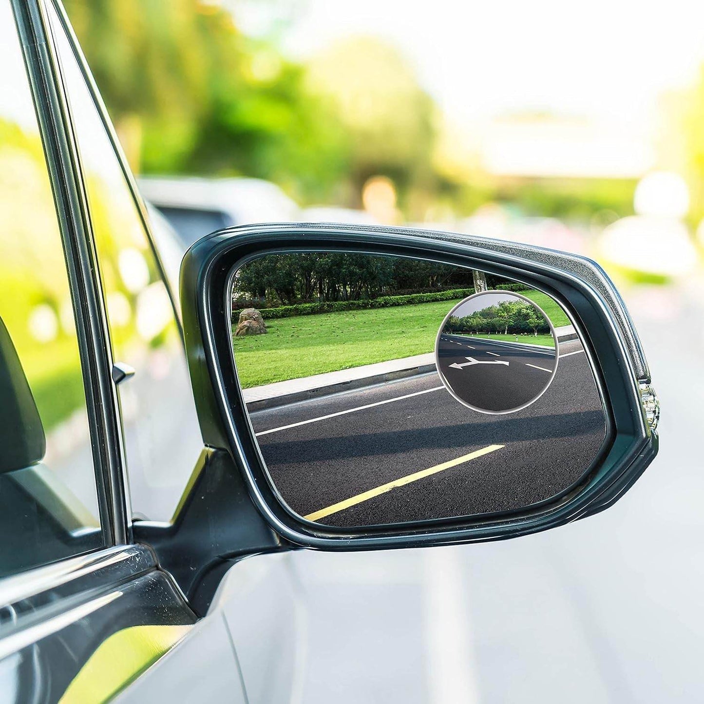 360DEGREE BLIND SPOT ROUND WIDE ANGLE ADJUSTABLE CONVEX REAR VIEW MIRROR - PACK OF 2 - infinityexculsivestore.com