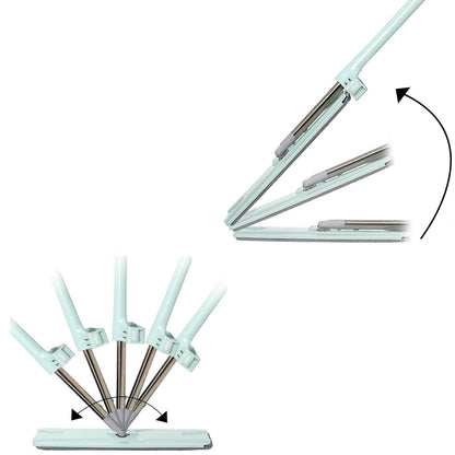 360Degree Rotation Flat Mop Floor Cleaning Microfiber Squeeze Mop Floor Clean. - infinityexculsivestore.com