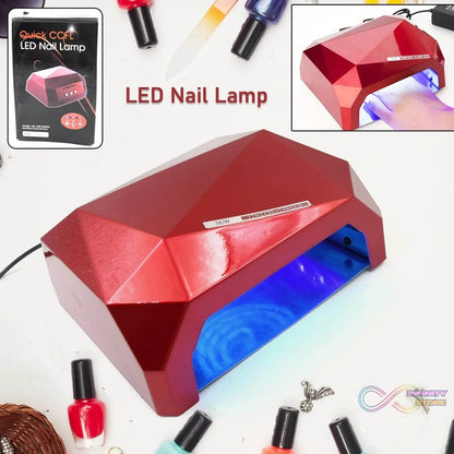 36W LED Nail Dryer, Curing Nail Polish UV Gel Diamond Shaped Nail Dryers (1 Pc) - infinityexculsivestore.com