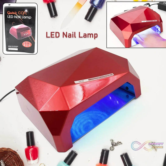 36W LED Nail Dryer, Curing Nail Polish UV Gel Diamond Shaped Nail Dryers (1 Pc) - infinityexculsivestore.com