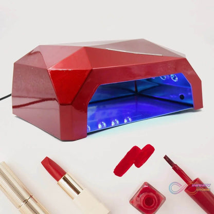 36W LED Nail Dryer, Curing Nail Polish UV Gel Diamond Shaped Nail Dryers (1 Pc) - infinityexculsivestore.com