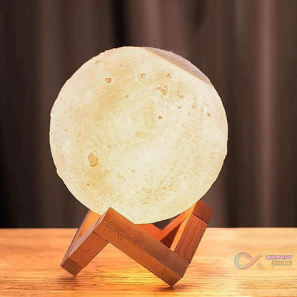 3D 2 in 1 LED Printed Moon Lamp & Aroma Diffuser (1 Pc) - infinityexculsivestore.com