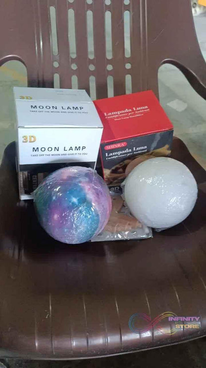 3D 2 in 1 LED Printed Moon Lamp & Aroma Diffuser (1 Pc) - infinityexculsivestore.com