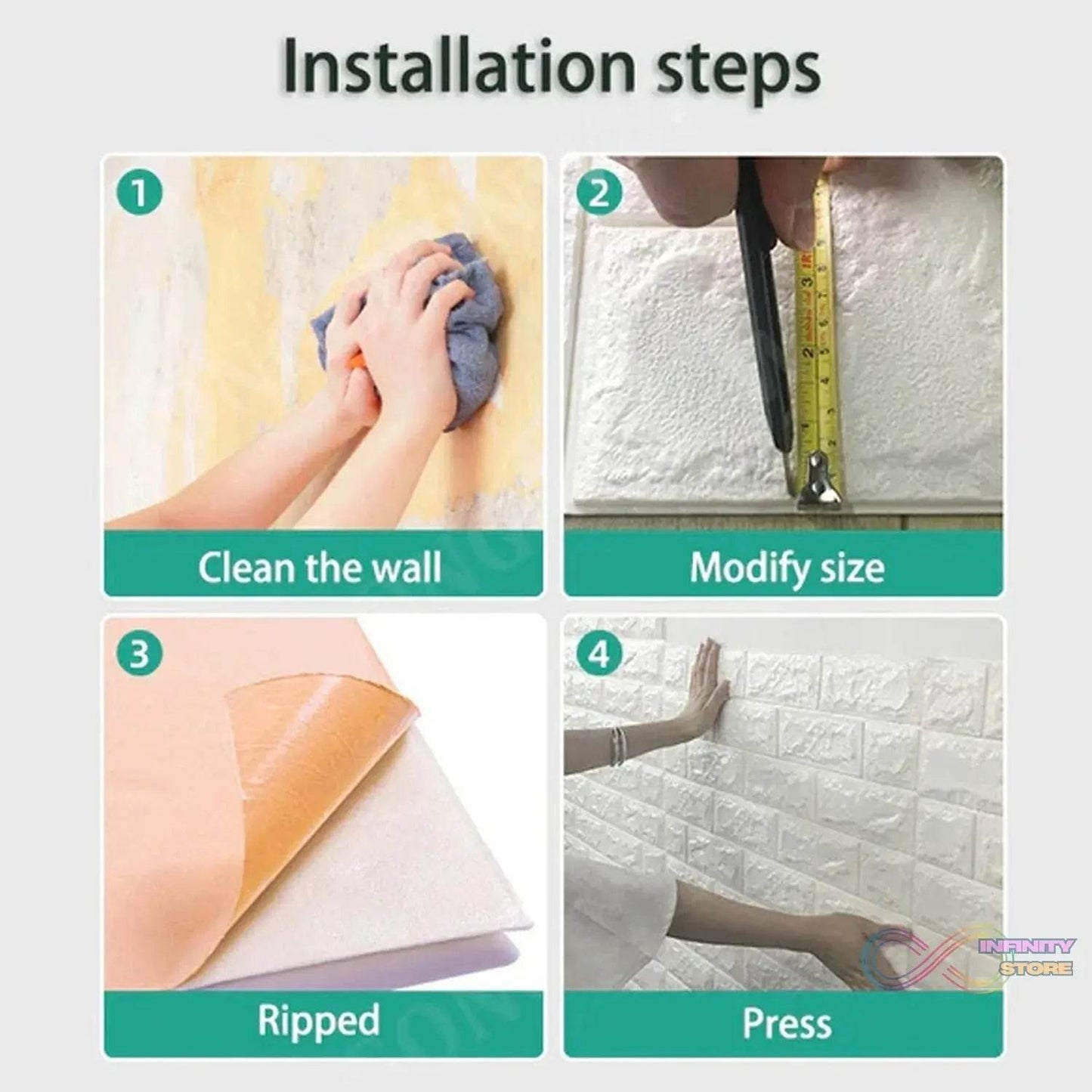 3D Adhesive wallpaper (60×30 Cm / 1 pc) - infinityexculsivestore.com