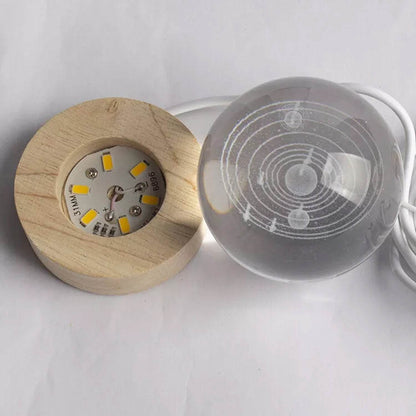3D Astronomy Night Lamp Crystal Ball lamps With Base (1 Pc) - infinityexculsivestore.com