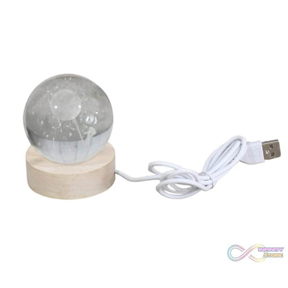 3D Crystal Ball lamps With Base (1 Pc) - infinityexculsivestore.com