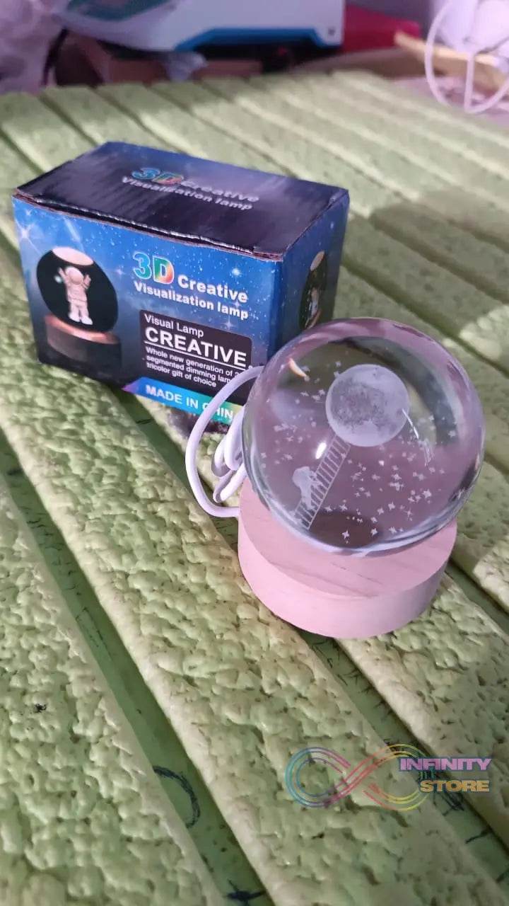 3D Crystal Ball lamps With Base (1 Pc) - infinityexculsivestore.com