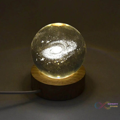 3D Crystal Ball lamps With Base (1 Pc) - infinityexculsivestore.com