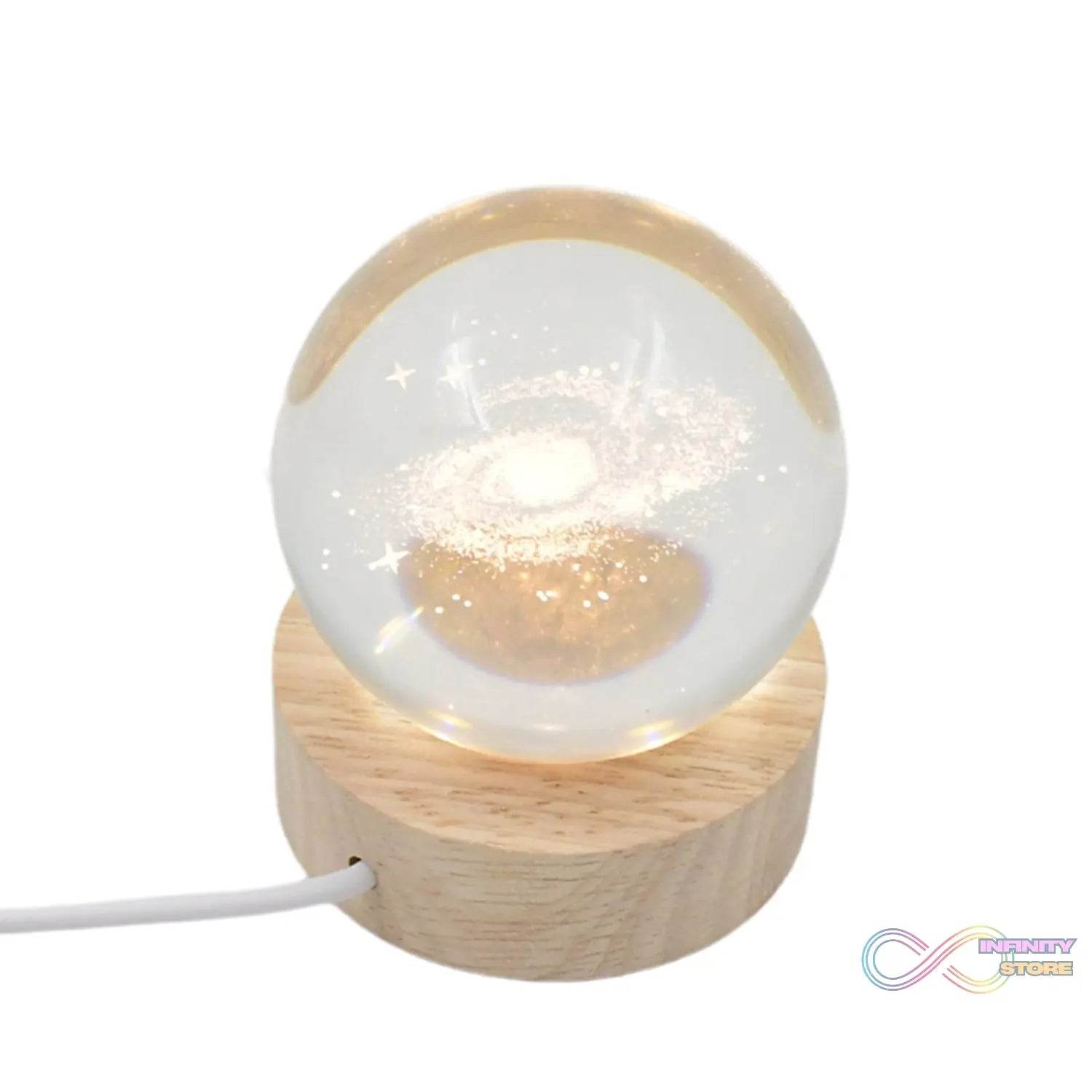 3D Crystal Ball lamps With Base (1 Pc) - infinityexculsivestore.com