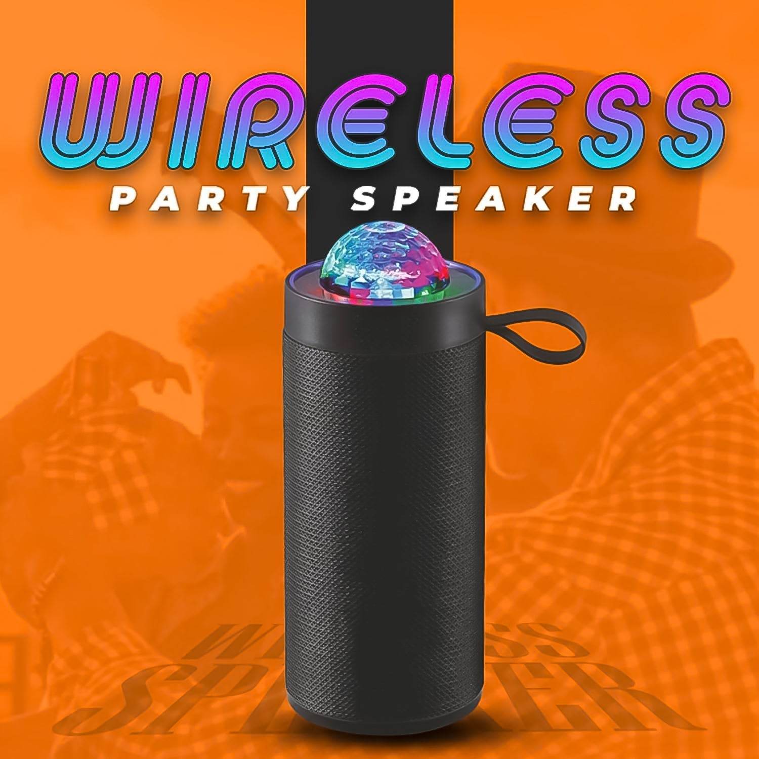3D Disco Light Sound Bluetooth Speaker (1 Pc) - infinityexculsivestore.com
