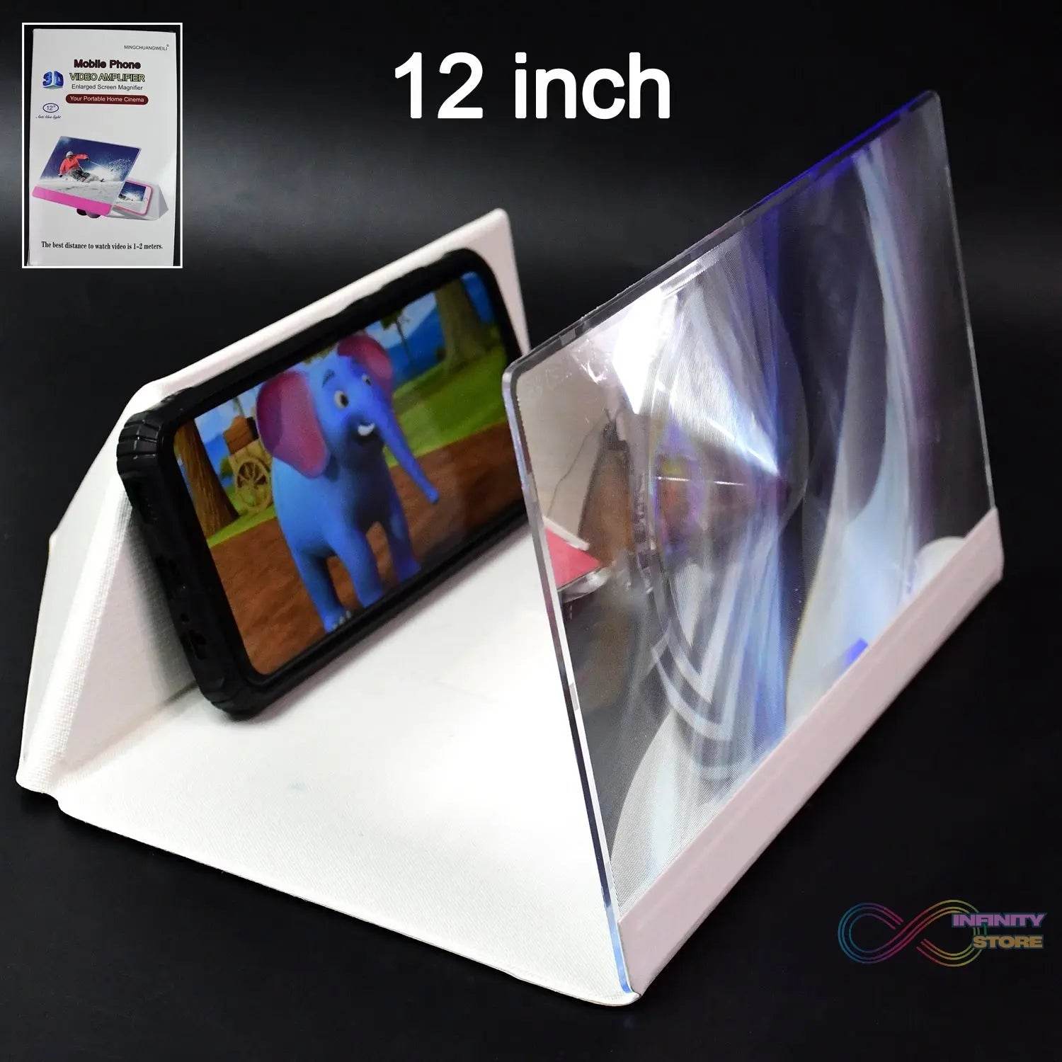 3D HD Mobile Phone Screen Magnifier Amplifier (1 Pc / 12 Inch) - infinityexculsivestore.com