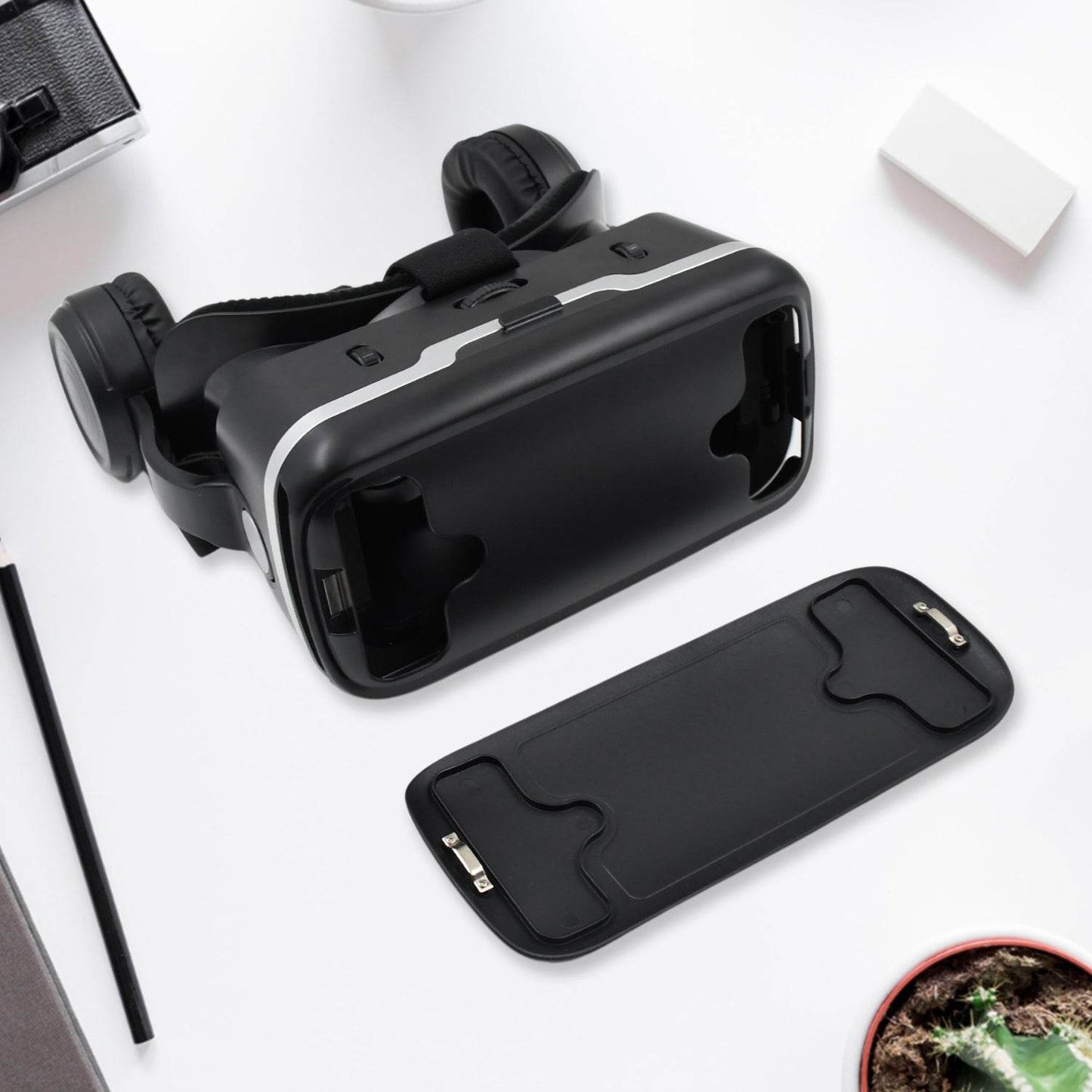 3D / HD VR Glasses Virtual Reality Goggles Headset for iOS for Android Smartphone VR Goggles-For 3D VR Movies Video Games with Headphones (1 Pc) - infinityexculsivestore.com