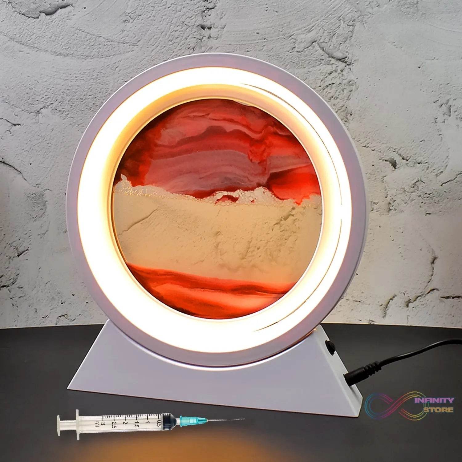 3D Liquid motion Display With LED Light (1 Pc) - infinityexculsivestore.com
