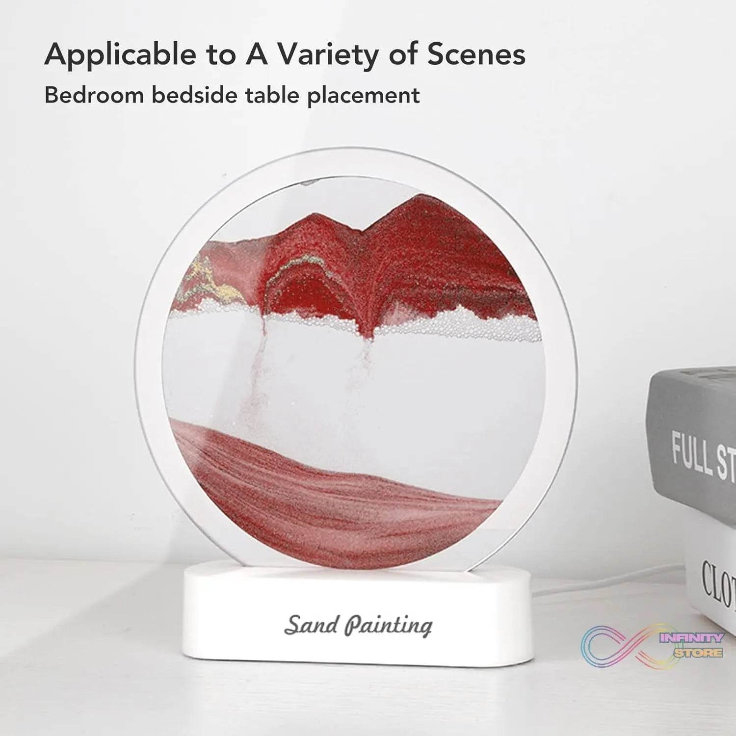 3D Liquid motion Display With LED Light (1 Pc) - infinityexculsivestore.com