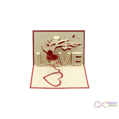 3D Paper Wish Card High Quality Paper Card All Design Card Good Wishing Card (Birthday , Valentine , love , Christmas Card) (1Pc ) - infinityexculsivestore.com