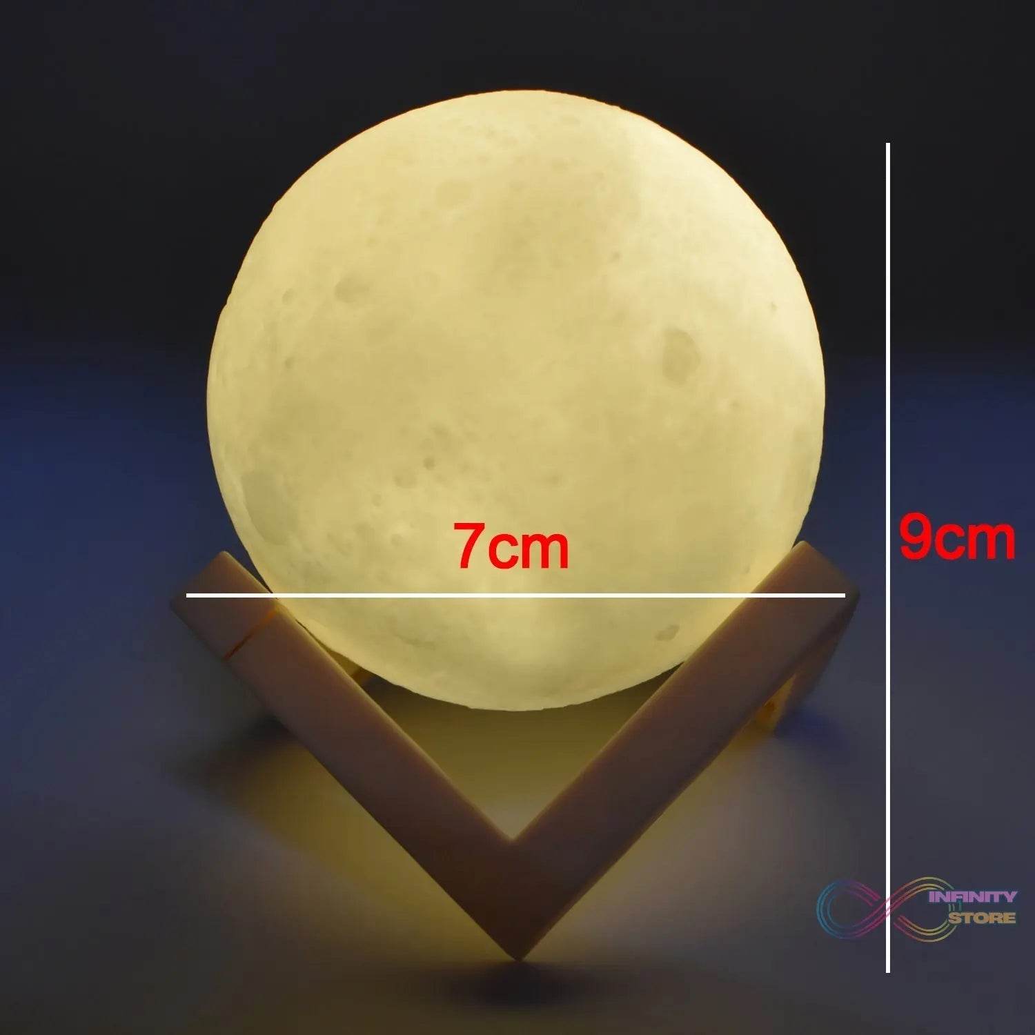 3D Power Moon Lamp with Touch Control Adjust Brightness / One color - infinityexculsivestore.com