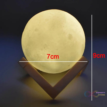 3D Power Moon Lamp with Touch Control Adjust Brightness / One color - infinityexculsivestore.com