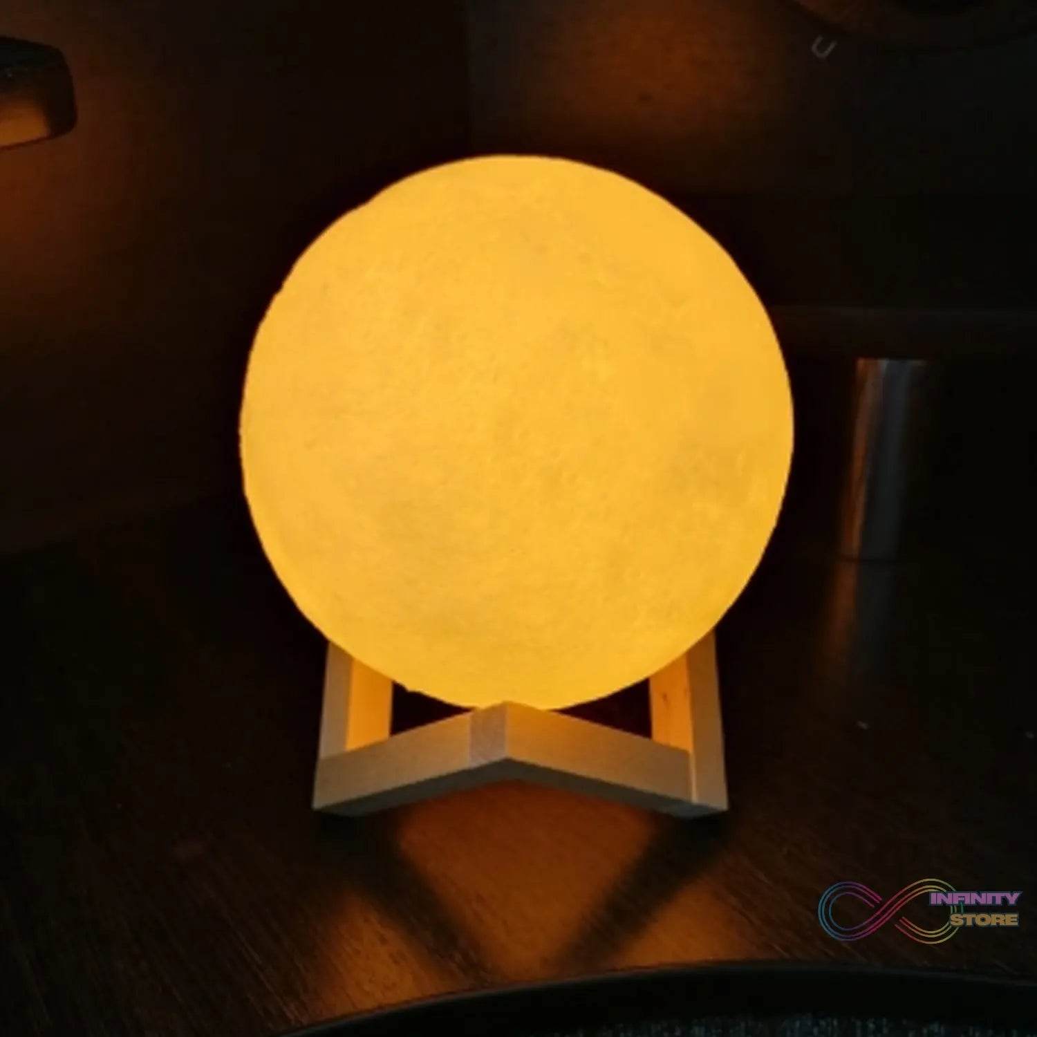 3D Power Moon Lamp with Touch Control Adjust Brightness / One color - infinityexculsivestore.com