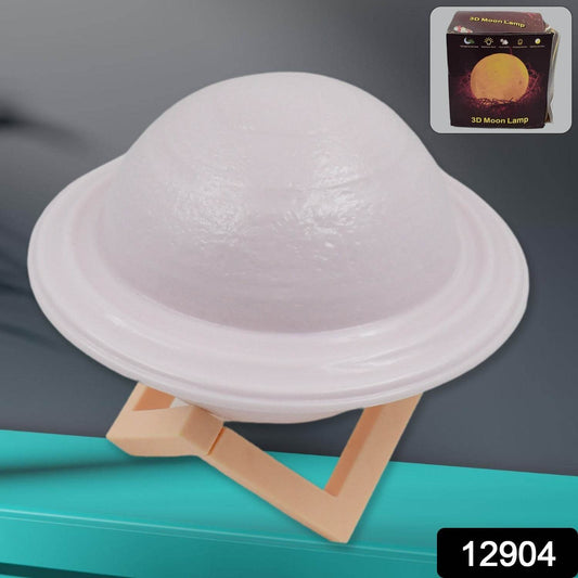 3D Saturn Lamp Home Decoration Bedside Night Light With Base (1 pc / Multicolor) - infinityexculsivestore.com