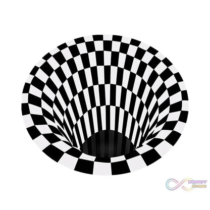 3D Space Round Carpet, Floor Mat Non - Woven Doormat (1 Pc / 78 Cm) - infinityexculsivestore.com