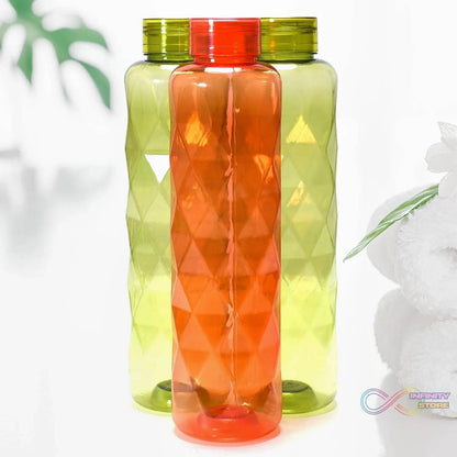 3Pc Set Diamond Cut Bottle Used for storing water and beverages purposes for people. - infinityexculsivestore.com