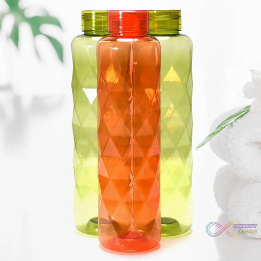 3Pc Set Diamond Cut Bottle Used for storing water and beverages purposes for people. - infinityexculsivestore.com
