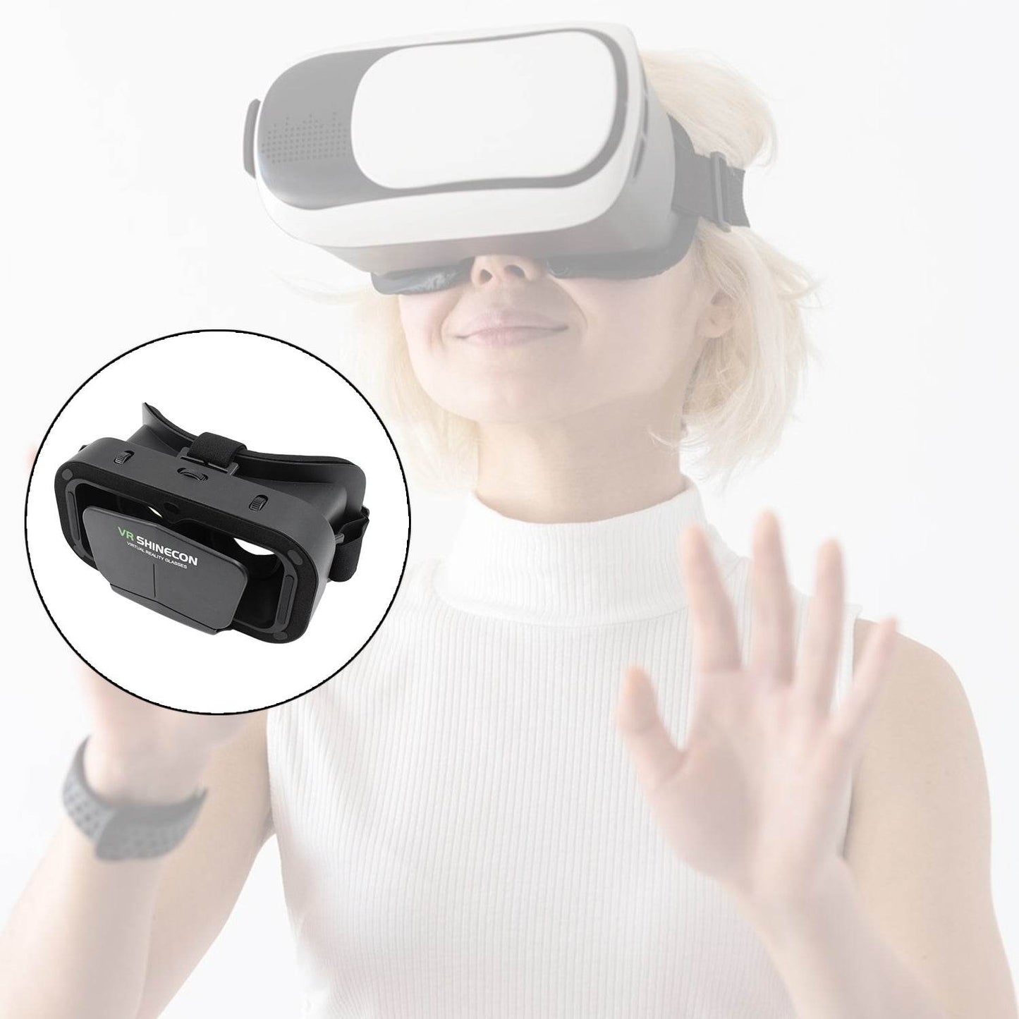 3d VR Headset Compatible with iPhone & Android Virtual Reality VR Goggles For 3D VR Movies Video Games (1 Pc) - infinityexculsivestore.com