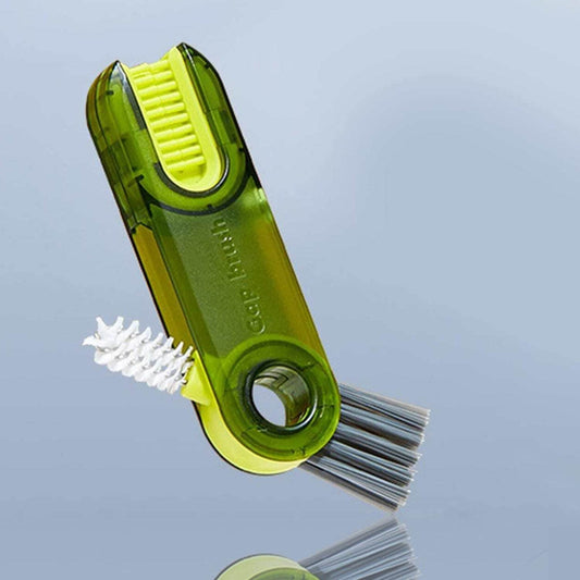 3in1 Multifunctional Cleaning Brush, Bottle Cleaning Brush, Cup Cleaner Brush, for Bottle Cup Cover Lid Home Kitchen Cleaning Tool (1 Pc / Mix Color) - infinityexculsivestore.com