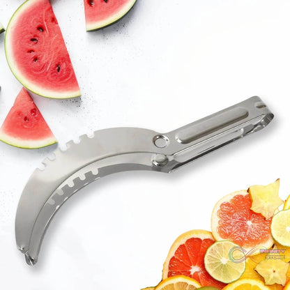 3in1 Stainless Steel Watermelon Cantaloupe Slicer Knife, Corer Fruit, Vegetable Tools Kitchen (1 Pc) - infinityexculsivestore.com