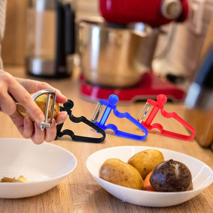 3pc Durable Blade Vegetable Peelers with Ergonomic Handles - infinityexculsivestore.com