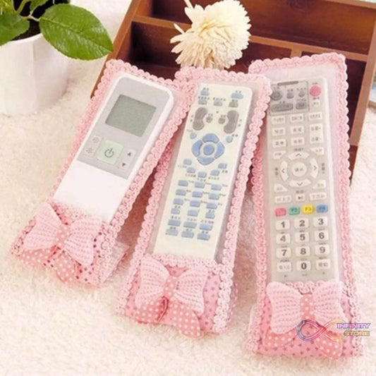 3pc Remote Cover for TV, Air Conditioner, D2H, DTH Remote Control Dust Cover (Mix Design / 3 Pc) - infinityexculsivestore.com