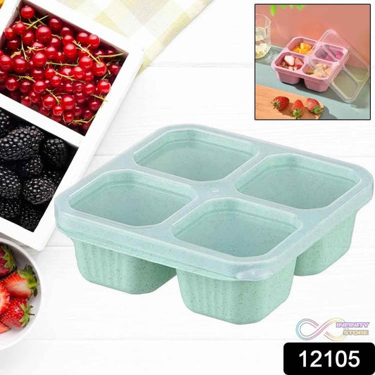 4 Compartment Food Storage Containers (1 Pc) - infinityexculsivestore.com