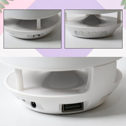 Multifunctional 4 Compartment Pen Holder with Bluetooth Speaker 5 W Bluetooth Speaker Laptop / Desk Speaker / Table Lamp / Night Lamp Smart Color Changing Pen Stand Wireless Bluetooth Speaker - infinityexculsivestore.com