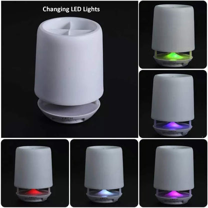 Multifunctional 4 Compartment Pen Holder with Bluetooth Speaker 5 W Bluetooth Speaker Laptop / Desk Speaker / Table Lamp / Night Lamp Smart Color Changing Pen Stand Wireless Bluetooth Speaker - infinityexculsivestore.com