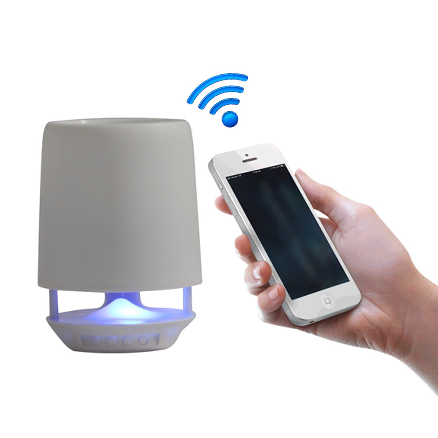 Multifunctional 4 Compartment Pen Holder with Bluetooth Speaker 5 W Bluetooth Speaker Laptop / Desk Speaker / Table Lamp / Night Lamp Smart Color Changing Pen Stand Wireless Bluetooth Speaker - infinityexculsivestore.com