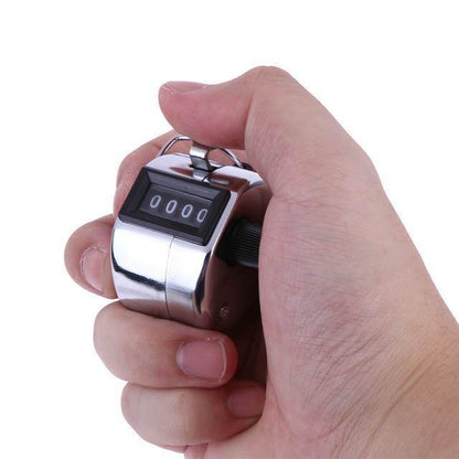 4 Digits Hand Held Tally Counter Numbers Clicker - infinityexculsivestore.com