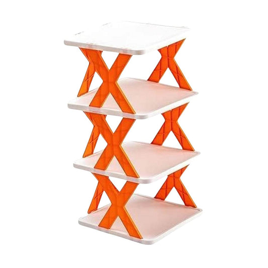4 LAYER SHOES STAND, SHOE TOWER RACK SUIT FOR SMALL SPACES, CLOSET, SMALL ENTRYWAY, EASY ASSEMBLY AND STABLE IN STRUCTURE, CORNER STORAGE CABINET FOR SAVING SPACE - infinityexculsivestore.com